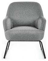 Julian Bowen Davos Fabric Accent Chair - Grey