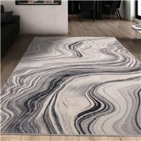 Homemaker Dusk Watercolour Marble Grey Rug - 170x120cm