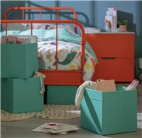 Habitat Set of 4 Plain Storage Boxes - Teal