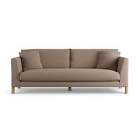 Habitat Aston Fabric 4 Seater Sofa - Biscuit - Ash Leg