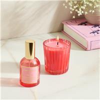 Habitat Votive Candle & Room Spray Set - Pomegranate & Amber