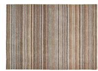 Origins Fine Stripe Beige Wool Short Pile Rug - 230x160cm