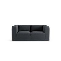 Habitat Lars Fabric 2 Seater Sofa - Charcoal - Ash Leg