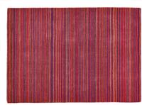 Origins Fine Stripe Red Wool Short Pile Rug - 170x120cm