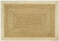 Origins Border Natural Jute Flatweave Rug - 170x120cm