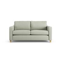 Habitat Flint Fabric 2 Seater Sofa Bed - Sage Green -Ash Leg