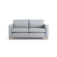 Habitat Flint Fabric 2 Seater Sofa Bed- Grey - Ash Leg