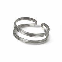 Freedom Silver Wire Cuff Bracelet