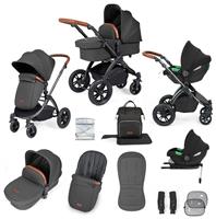 Ickle Bubba Stomp Luxe 12pc Isofix Travel System - Grey