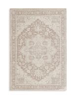 Habitat Vintage Effect Neutral Flatweave Rug - 150x80cm