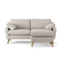 Habitat Ivor Right Hand Corner Sofa - Natural - Ash Leg