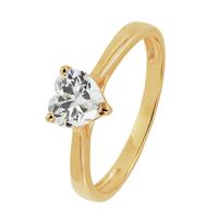Revere 9ct Gold Cubic Zirconia Engagement Ring - H