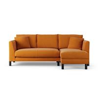 Habitat Aston Right Hand Corner Sofa - Orange - Black Leg