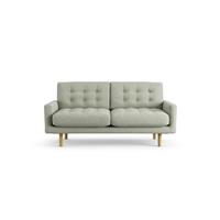 Habitat Fenner Fabric 2 Seater Sofa - Sage Green - Ash Leg