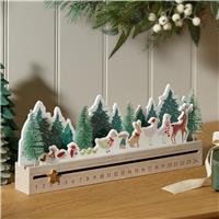 Habitat Sleigh Shaped Wooden Christmas Countdown Calendar