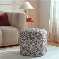 Argos Home Louise Fabric Footstool - Leopard Print