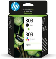 HP 303 Original Ink Cartridges Pack of 2 - Black & Colour