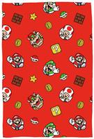 Nintendo Mario Fleece Throw - Red - 100x150cm