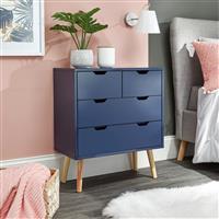 GFW Nyborg 4 Drawer Chest - Midnight Blue
