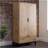 Julian Bowen Bali 1 Drawer 2 Door Wardrobe - Oak
