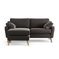 Habitat Ivor Left Hand Corner Sofa - Slate Grey - Ash Leg