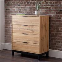 Julian Bowen Bali 4 Drawer Chest - Oak