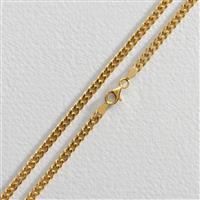Revere 9ct Gold Plated Sterling Silver Curb 20inch Chain