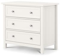 Julian Bowen Maine 5 Drawer Chest - White