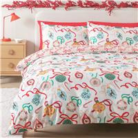 Argos Home Baubles and Bows Bedding Set - Superking