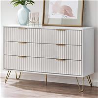 Julian Bowen Murano 6 Drawer Chest - White