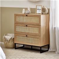 Julian Bowen Padstow 3 Drawer Chest - Oak