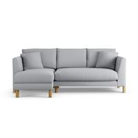 Habitat Aston Left Hand Corner Sofa - Grey - Ash Leg