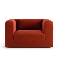 Habitat Lars Velvet Cuddle Chair - Burnt Orange