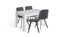 Argos Home Miami Dining Table & 4 Charcoal Chairs