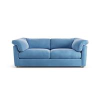 Habitat Wynn Velvet 3 Seater Sofa - Sky Blue - Ash Leg