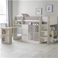 Julian Bowen Saturn Single Midsleeper Bed - Taupe