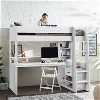 Julian Bowen Blaze Gaming Highsleeper Bed - White