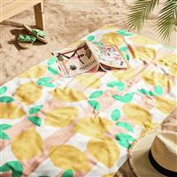 Habitat Yellow Stripe XL Beach Towel