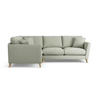 Habitat Lomond Left Hand Corner Sofa - Sage Green - Ash Leg
