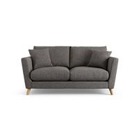 Habitat Lomond Fabric 2 Seater Sofa - Charcoal - Ash Leg