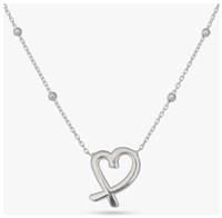 Revere Sterling Silver Cut Out Heart Pendant Necklace