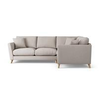 Habitat Lomond Right Hand Corner Sofa - Stone - Ash Leg