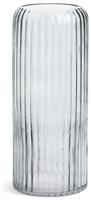 Habitat Tall Ribbed Glass Vase - Clear