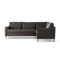 Habitat Flint Velvet Right Hand Corner Sofa - Slate Grey