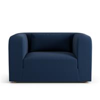 Habitat Lars Fabric Cuddle Chair - Navy Blue