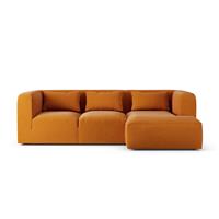 Habitat Lars Right Hand Corner Sofa - Orange - Ash Leg