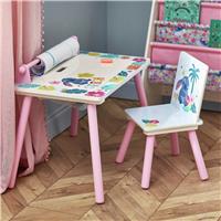 Disney Stitch Kids Play Desk and chair - Pink on white