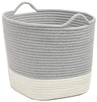 Great Little Trading Company Rope Storage Basket-Ivory/Grey