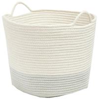 Great Little Trading Company Rope Storage Basket-Ivory/Sage