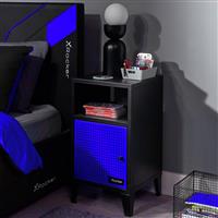 X Rocker Mesh-Tek Single Cube Storage Unit - Blue and Black